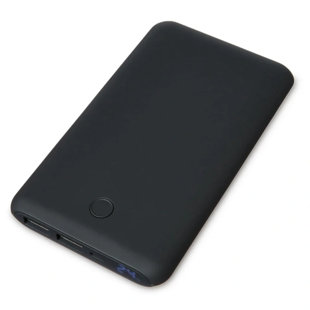 Dual-Port Portable Battery 3 extra charges digital power level indicator